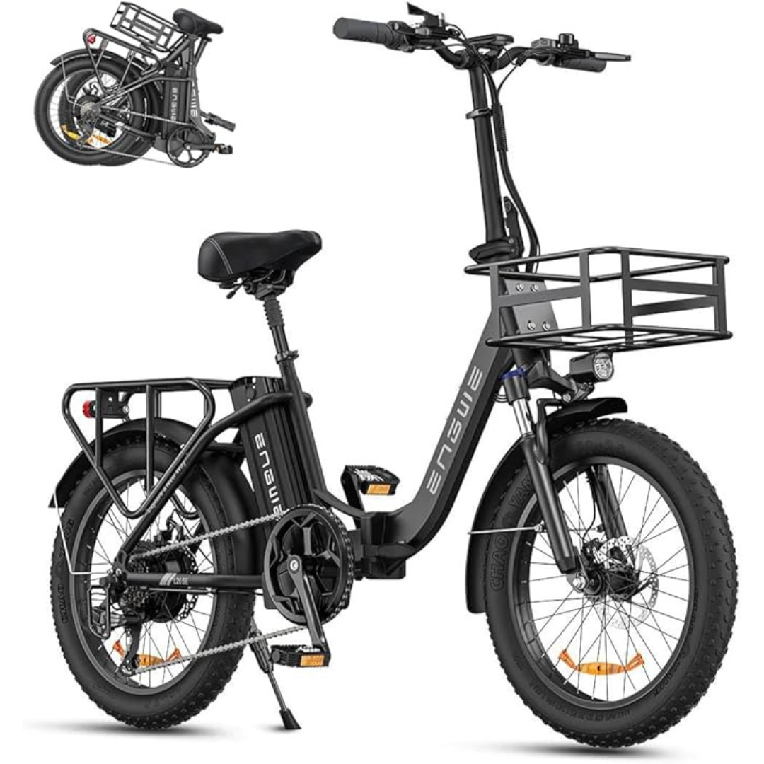 1753115993-22 ENGWE Elcykel Hopfällbar Cykel Elcykel med 20-tums Fat Tire - Bilde 1