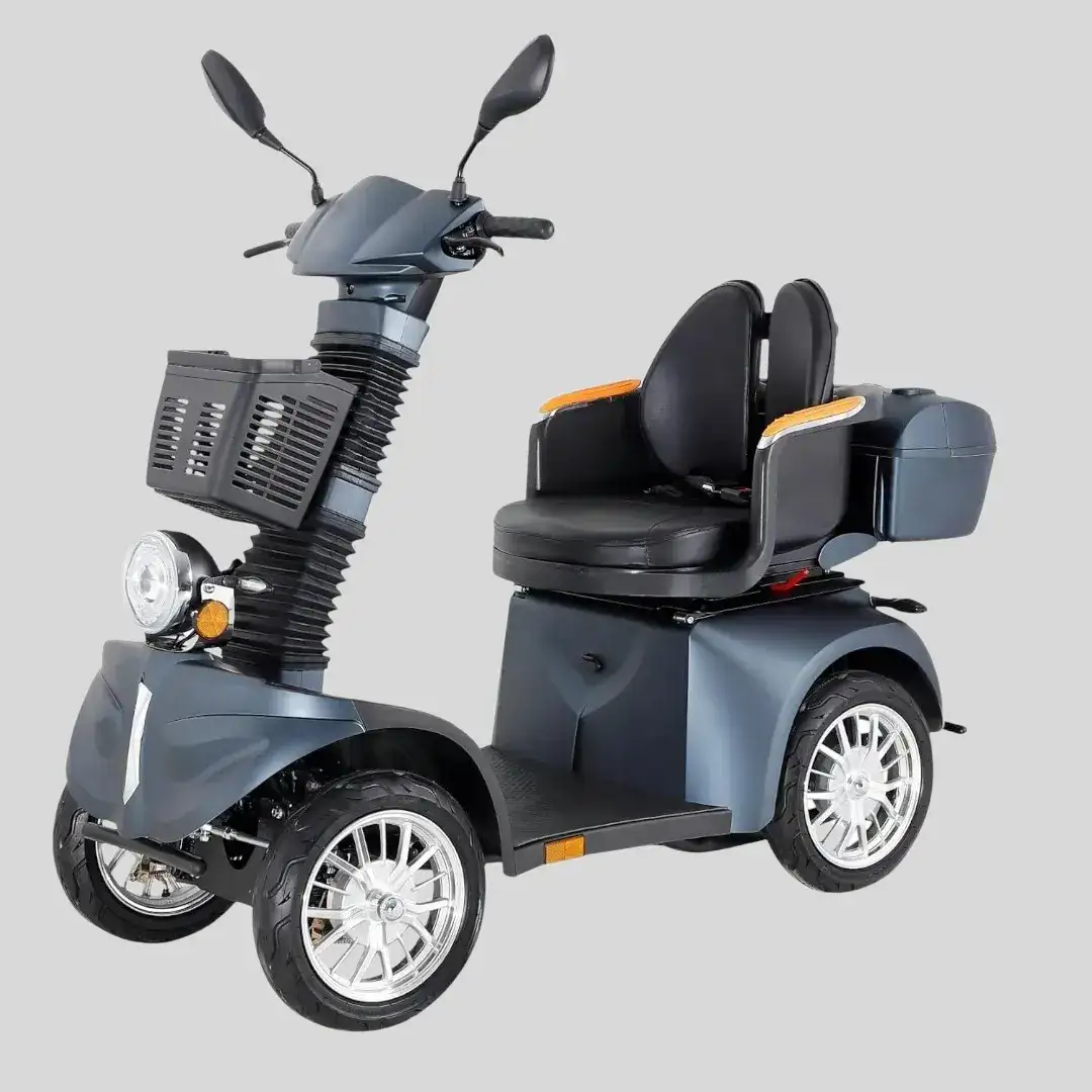 1755185390-1753132802-5 Scoo - Elektrisk mobilitetsscooter för seniorer – Hopfällbar, 4-hjulig, roterbar sits - Bilde 1