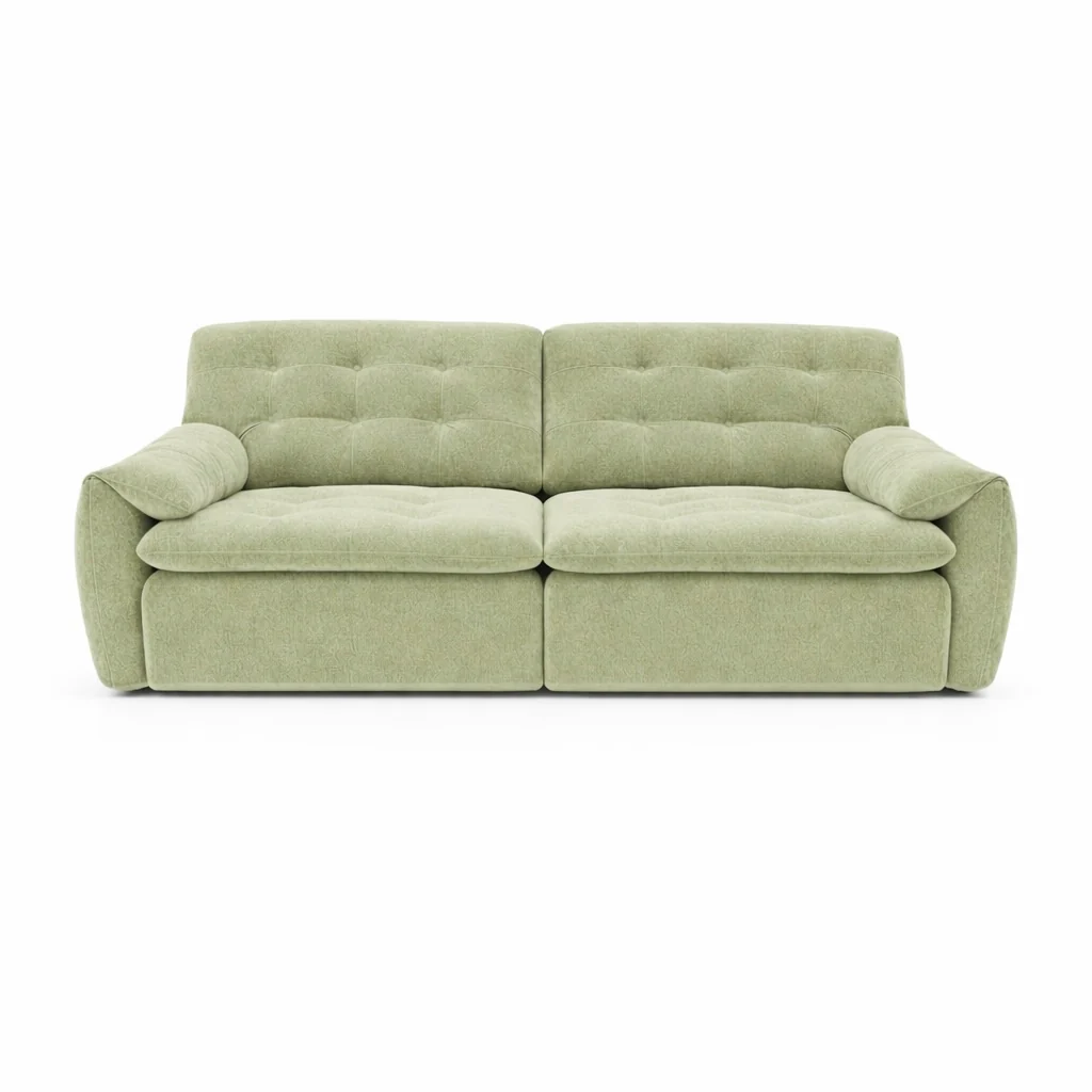 C68F45E3-4CA7-4E6E-B493-AB6A0EC5334D Tiffany utdragbar soffa i chenille - Bilde 1